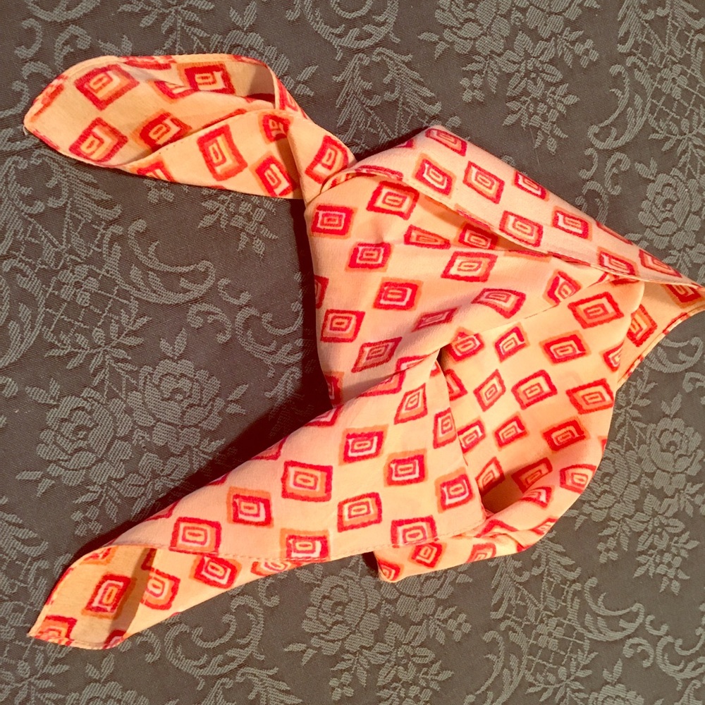Square silk scarf